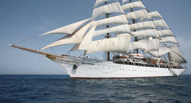 See the Aegean on Sea Cloud, one of the world's most impressive sailing yachts. Photo: Sea Cloud