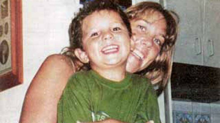 Diane Livingstone and her son, Theo Kavouklis, who was abducted by his father and taken to Greece. Photo: Supplied