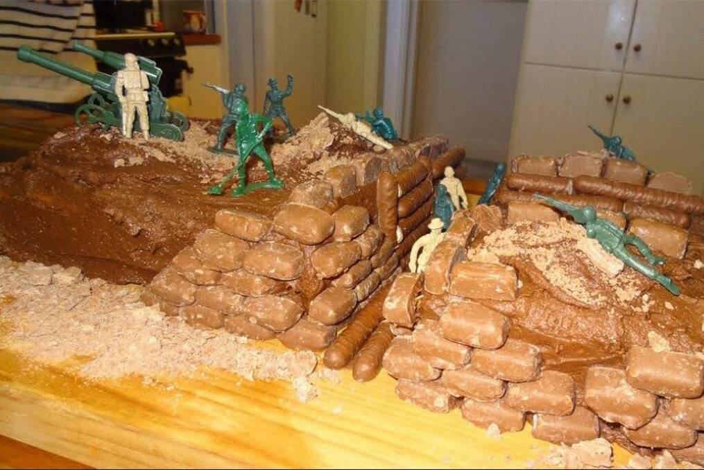 Trenches cake. Photo: Supplied