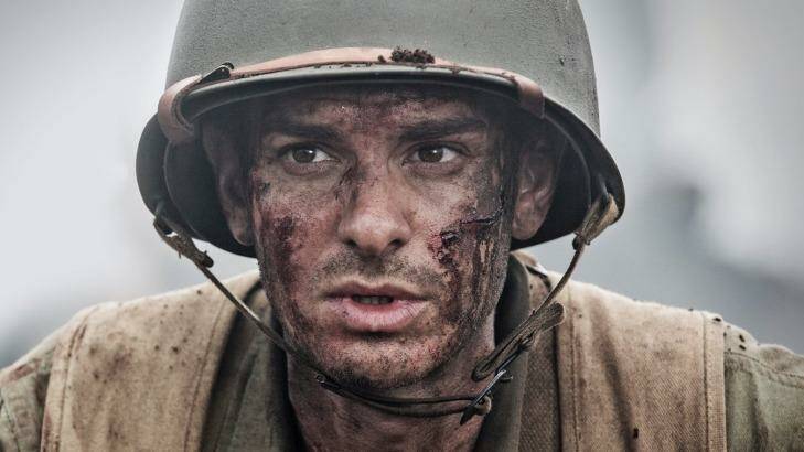 Andrew Garfield as conscientious objector turned war hero Desmond Doss in <i>Hacksaw Ridge</i>. Photo: Mark Rogers