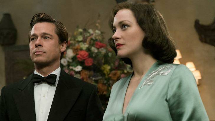 Brad Pitt and Marion Cotillard star in the upcoming film, Allied. Photo: DANIEL SMITH