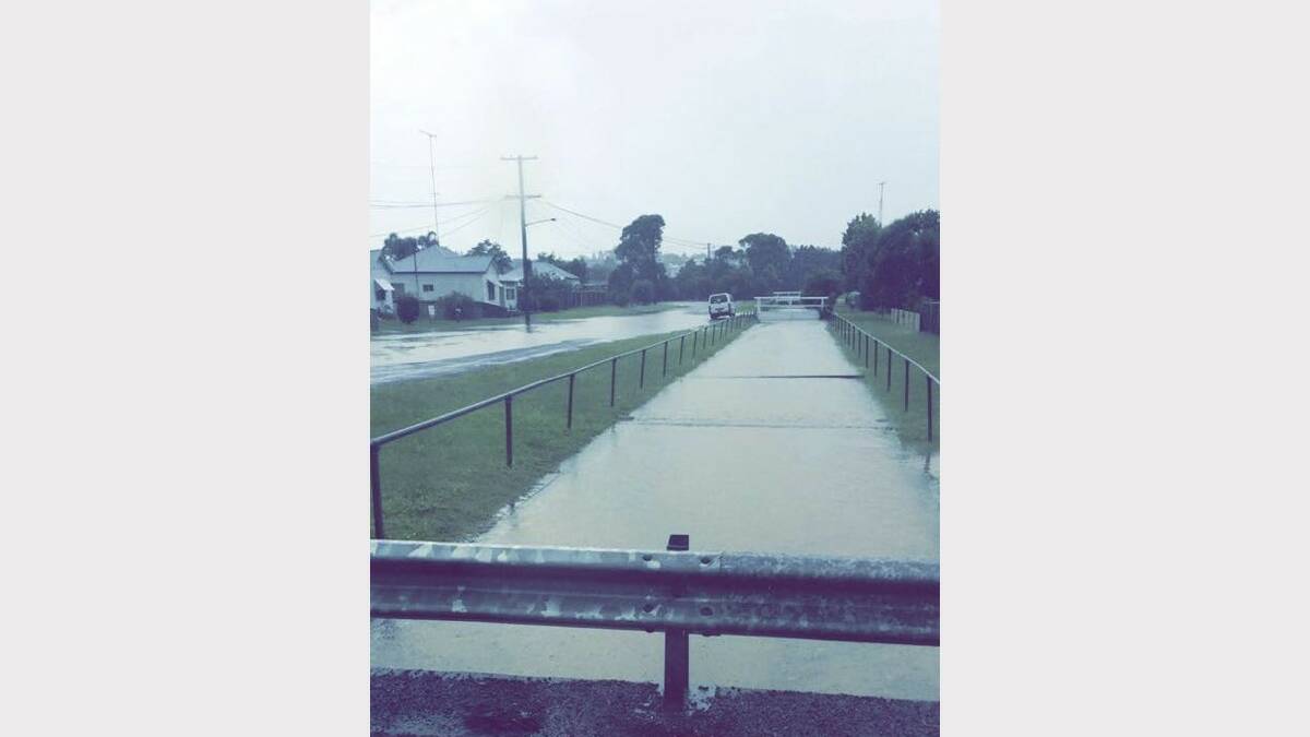 FULL: A drain in South Cessnock that overflowed during heavy rain in January. Photo by Jessie Murray.