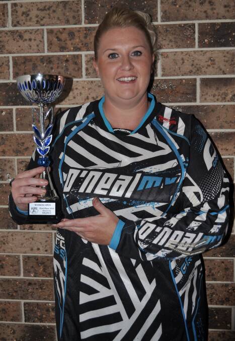 GREAT FEELING: Rochelle Brady won the Pro Open Women’s class at Kurri’s Casey Stoner Cup.