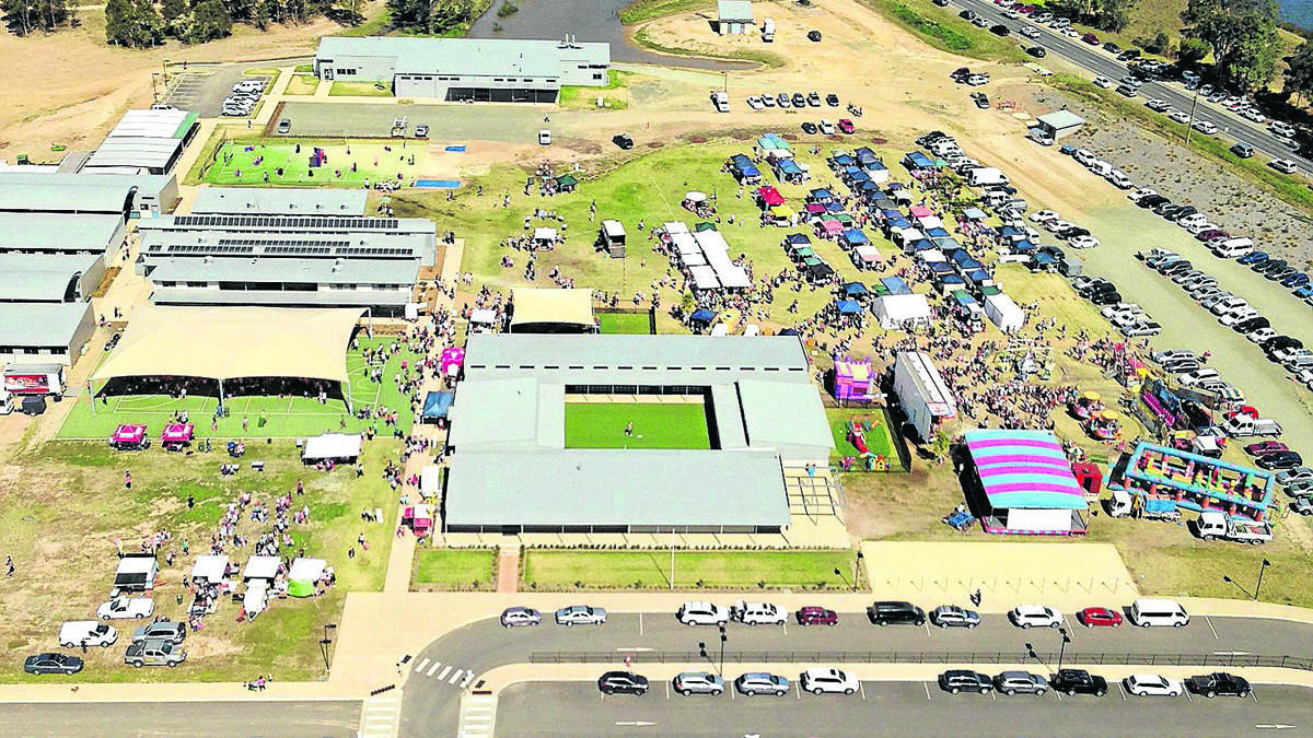 PLENTY TO SEE: An aerial shot of a previous St. Philip’s Spring Fair. This year’s is set to be the biggest one to date.