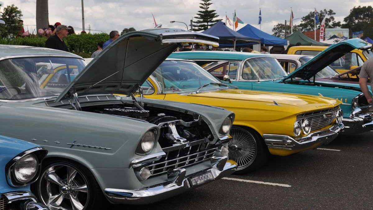 There was plenty of vintage cars on display. 