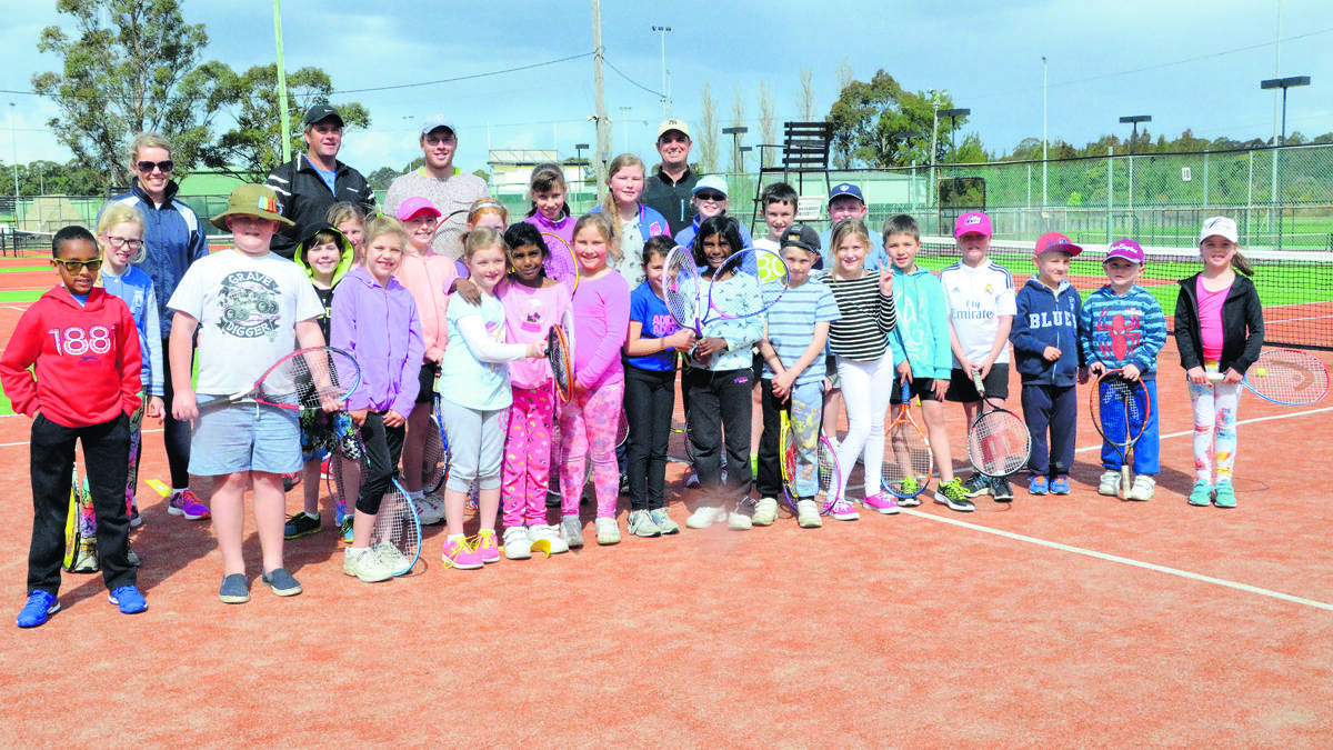 Will O'Neil's school holidays tennis camp attracted over 40 players.