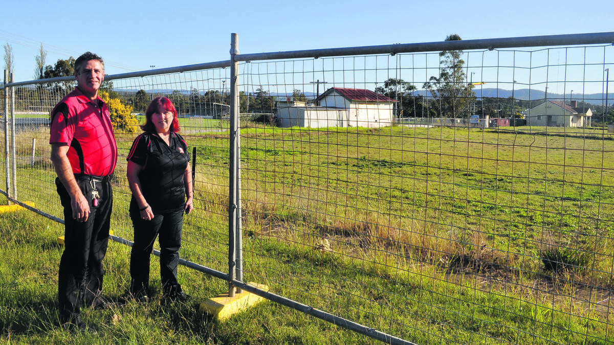VISION: KFC Cessnock and Kurri franchisees Shayne Herring and Julie Kay at the Aberdare site they wish to develop.