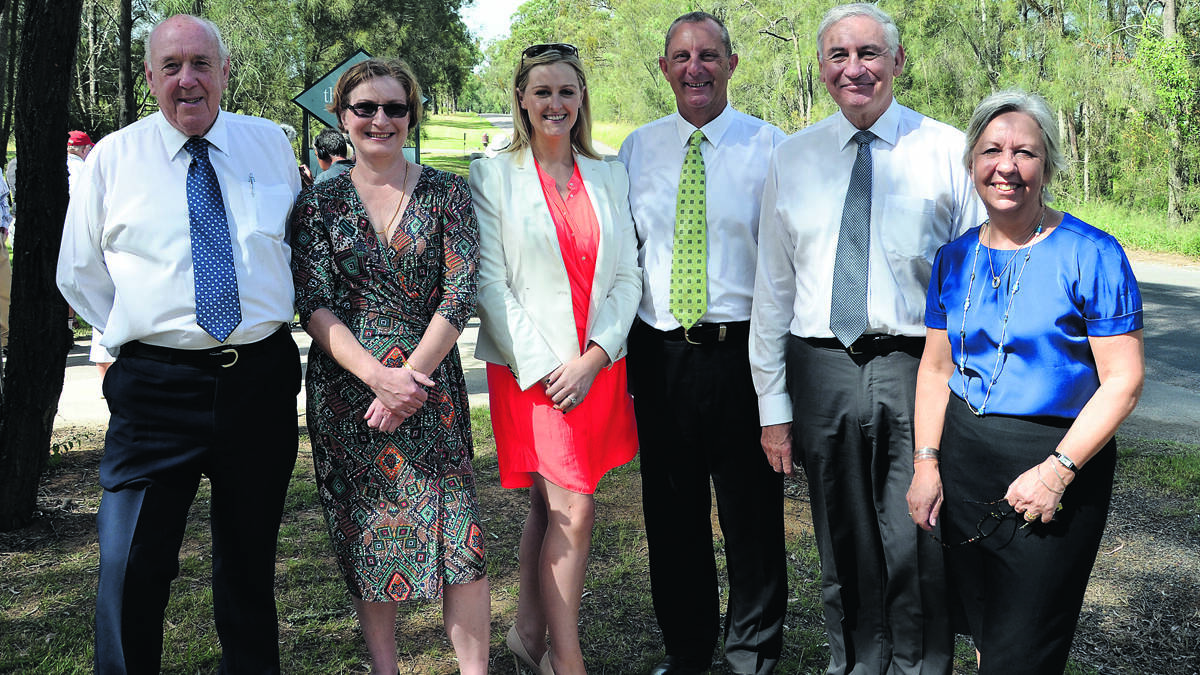 UPGRADES: Singleton mayor John Martin, Around Hermitage Association president Vicci Lashmore-Smith, The Nationals candidate for Cessnock Jessica Price-Purnell, The Nationals candidate for Upper Hunter Michael Johnsen, Upper Hunter MP George Souris and Singleton Council general manager Lindy Hyam.
