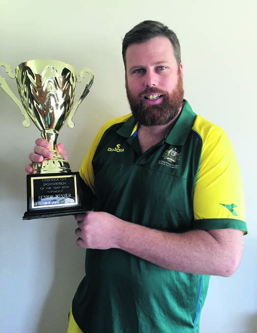 ANOTHER WIN: Daniel Repacholi is the 2014 Cessnock City Sportsperson of the Year.