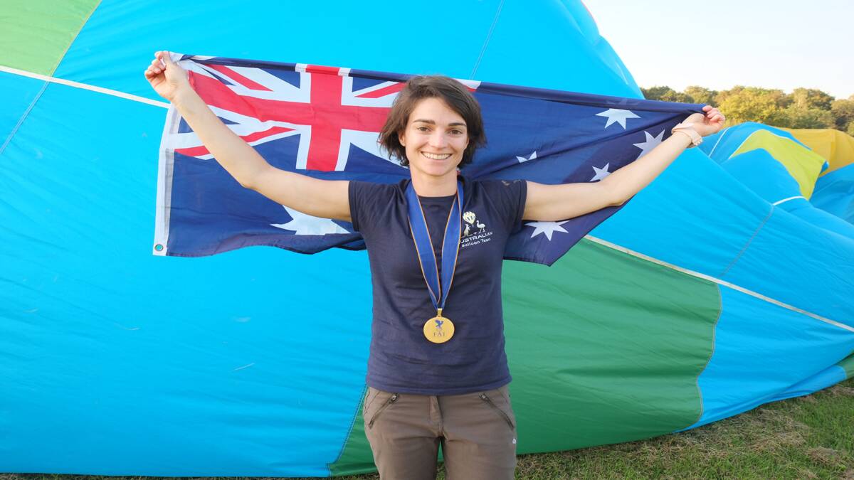 CHAMPION: Women’s world champion hot air balloon pilot, Nicola Scaife.