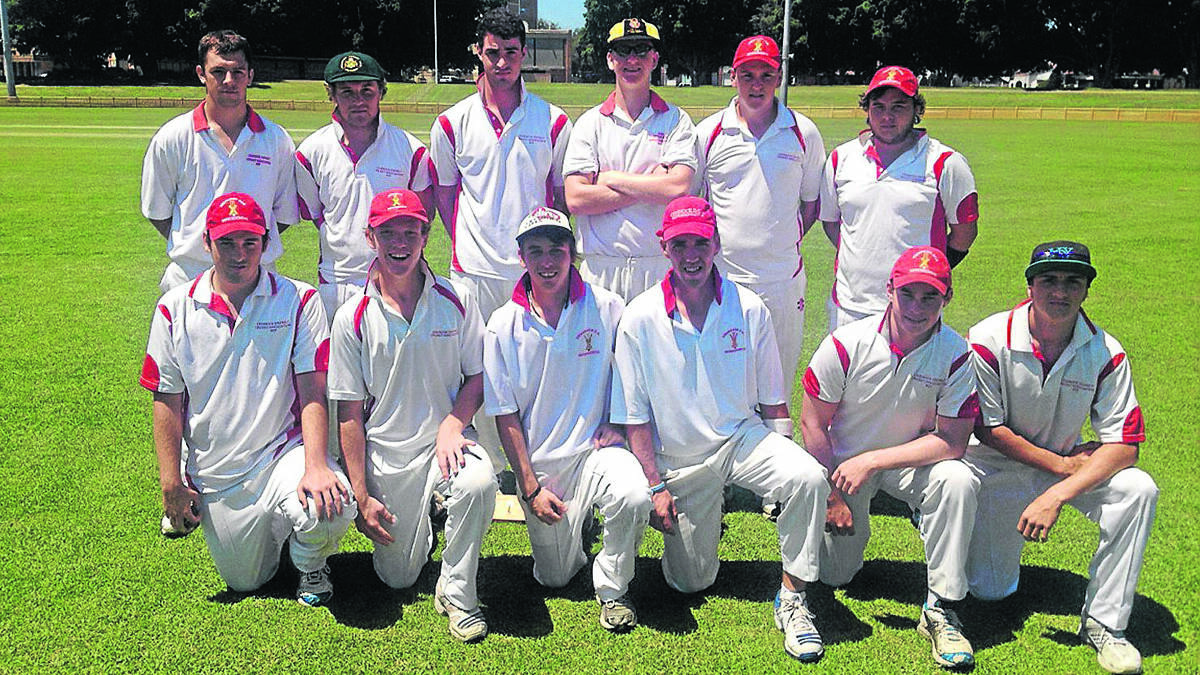 FEBRUARY - Team finalist, Cessnock District Cricket Association under-21s, who were runners-up in the Hunter Valley cricket competition. Pictured back row, left to right is Bret Mendyk, Mick Mascord, Tim Goldman, Jay McCord, Mat Zechel, Ashton Williams, and at front, Cameron Ross, Drew Olsen (Captain), Tyson Johnson, Sam Woods, Bailey Bromage, Dale Arnold. Absent: Brendan Hayes, Bryce Morley, Justin Richie.