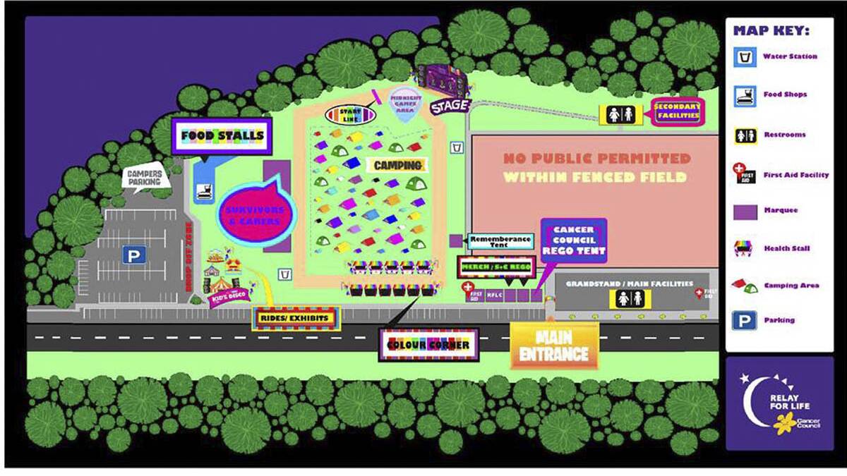 CHANGES: The Cessnock Relay For Life 2014 site layout.