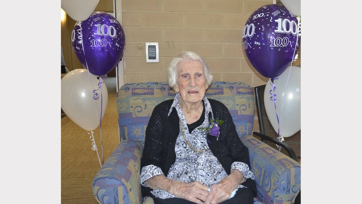 CENTURY: Linda Budden celebrated her 100th birthday on December 22.