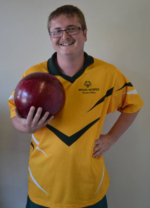 BIG COMPETITION: Cessnock’s Andrew Stuckings will compete in ten pin bowling at the Special Olympics national championships in Melbourne in October.