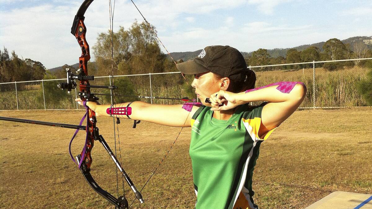 FEBRUARY - Junior finalist Ella Hugo, who was the youngest female compound archer selected for the Australian World Cup squads.