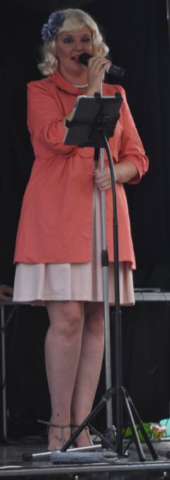 Doris Day (Amanda Barrass), entertained crowds on Saturday. 