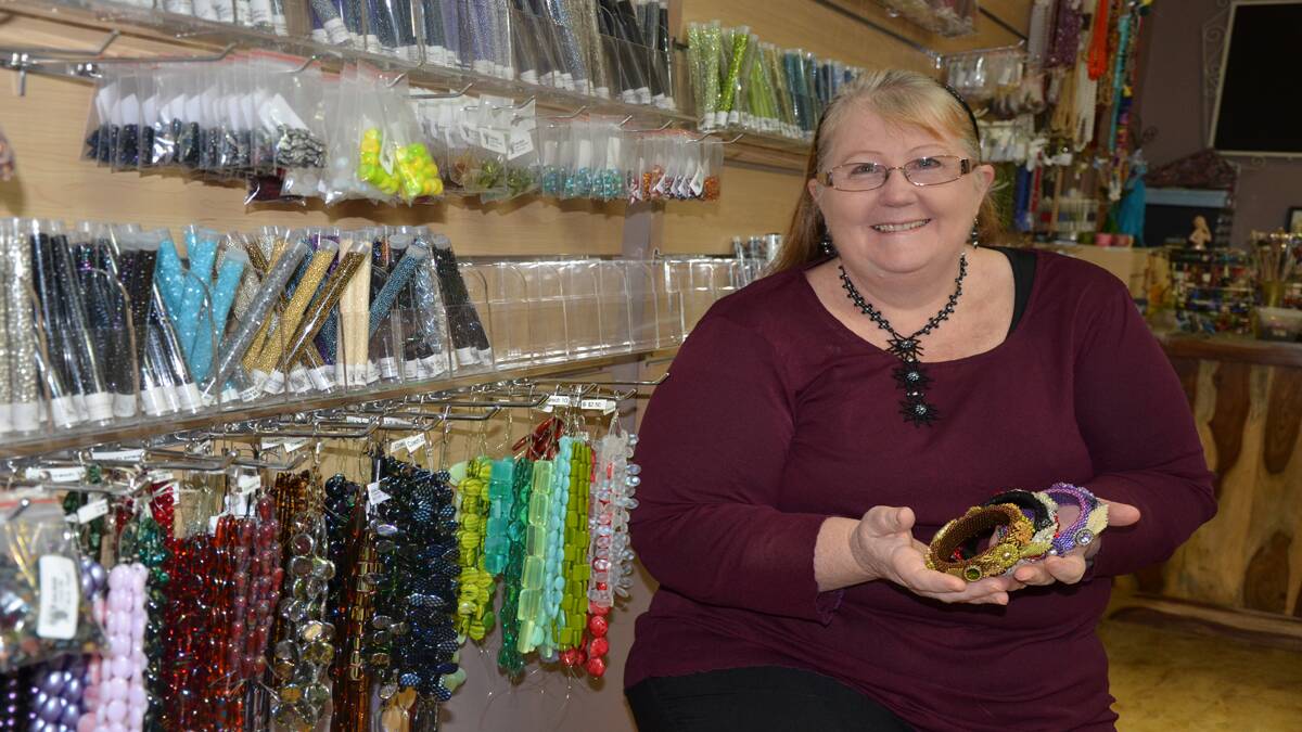 CREATIVE: Bellbird bead artist Annlee Butler will be taking part in the Stitches and Craft Show at Newcastle this week.