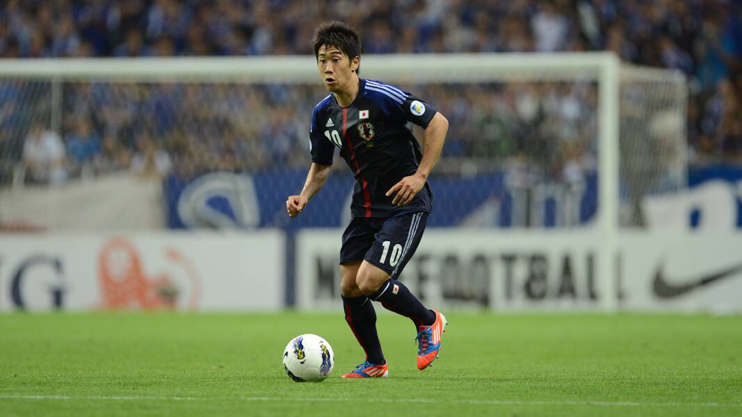 ELITE: Shinji Kagawa, one of the Japanese stars that may be in action at Cessnock Sportsground on January 4.