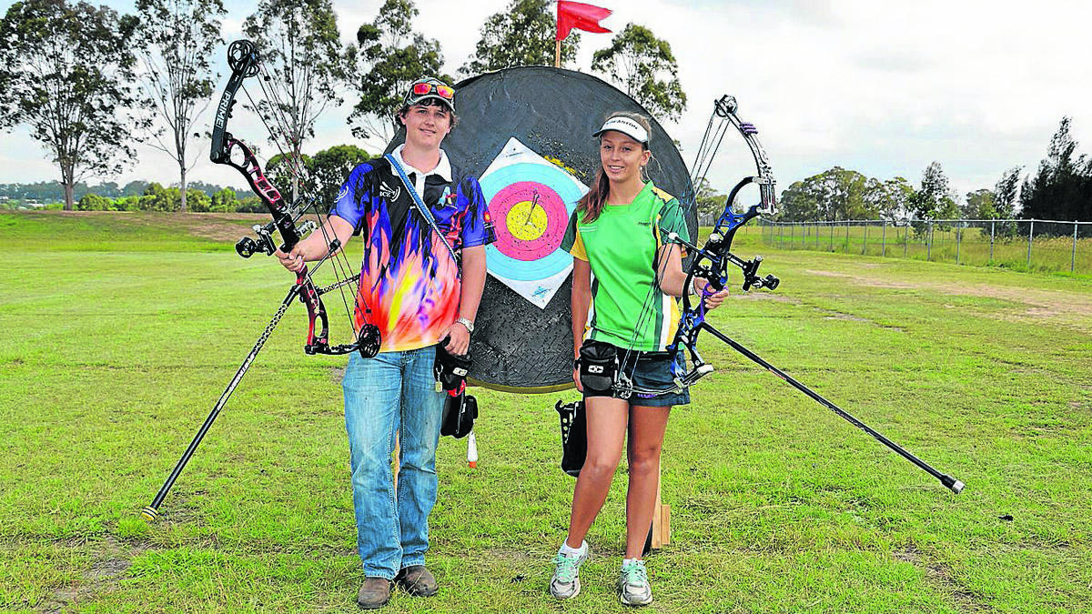 SELECTED: Matt McDougall and Ella Hugo are off to the world youth archery championships in the United States in June.