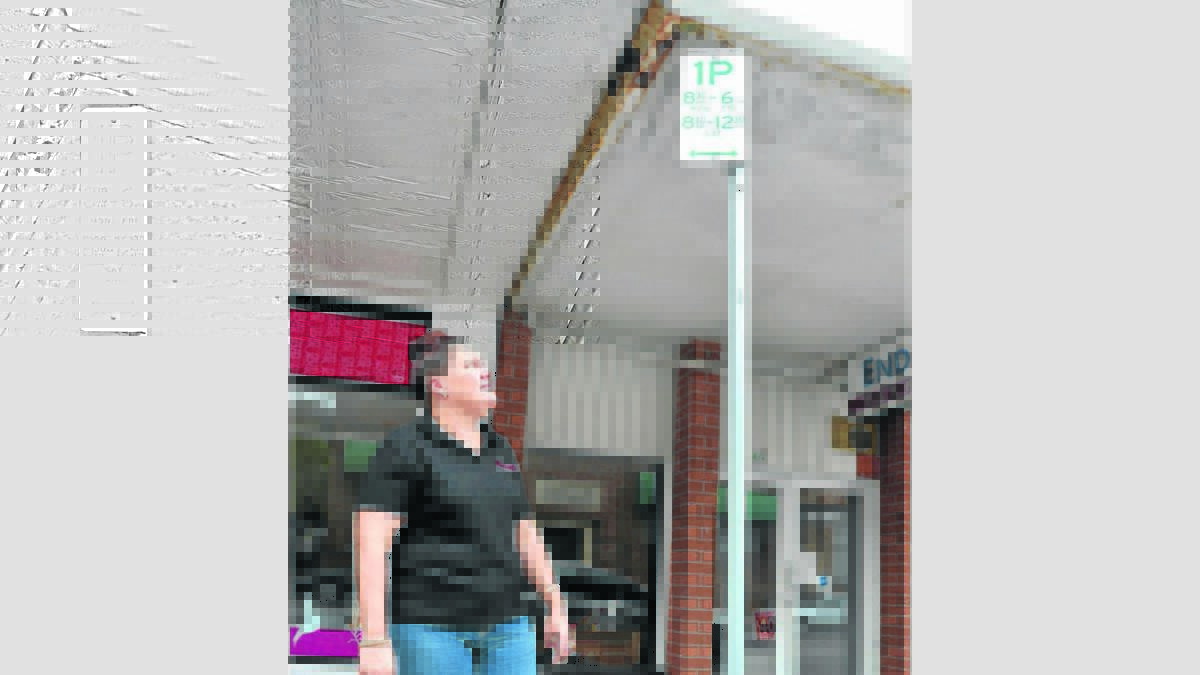 IMPACTED: Sienna B Boutique owner Kathleen Bullen says the one-hour parking zone at the front of her store is being misused.