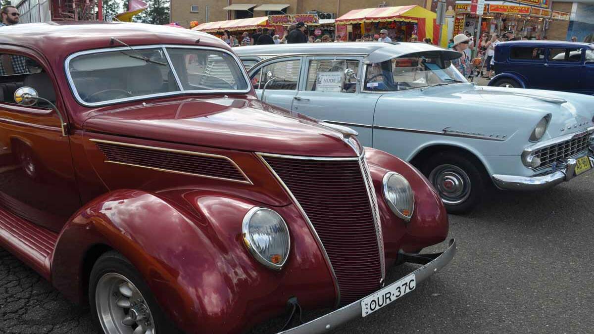 There was plenty of vintage cars on display. 