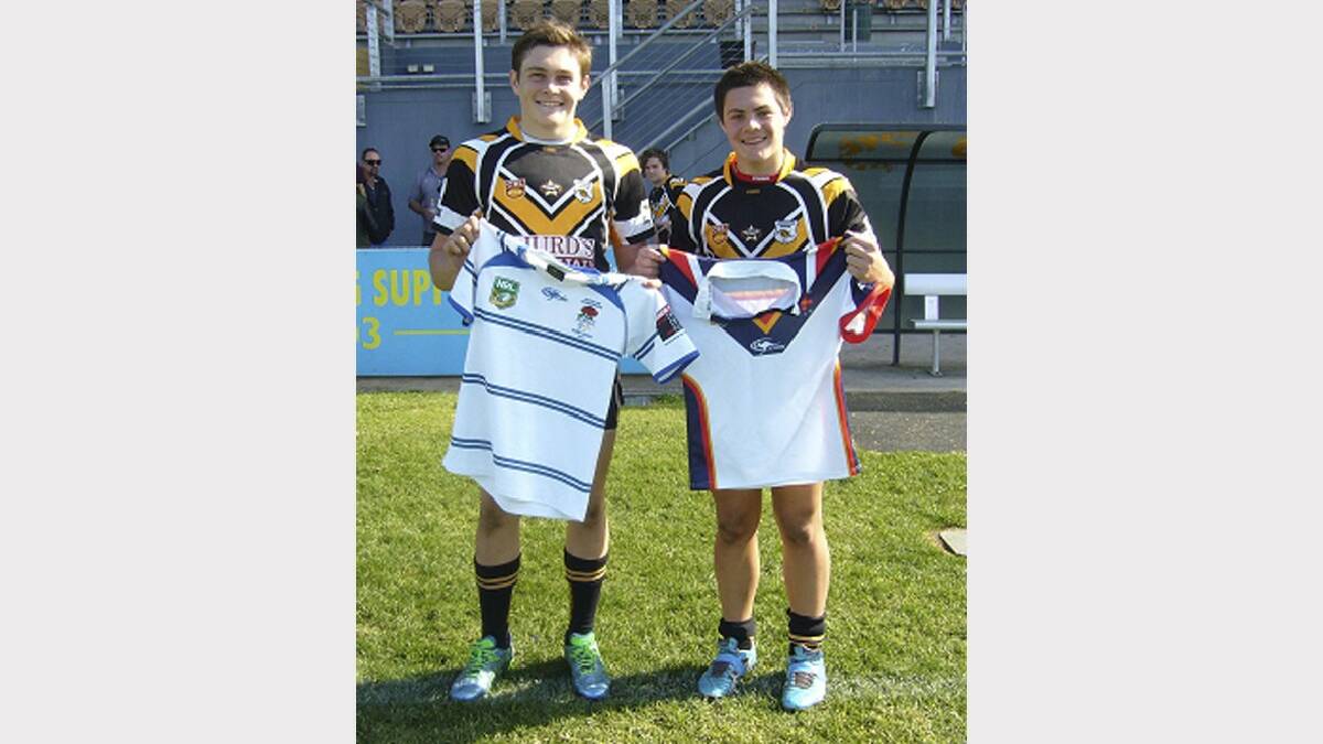 JUNE - Cessnock Goannas under-15s teammates Brodie Jones and Hayden Yates are both junior finalists. They both competed at the Australian Schoolboys Championships - Brodie in the NSW Combined Catholic Colleges team and Hayden in the NSW Combined Independent Schools team.