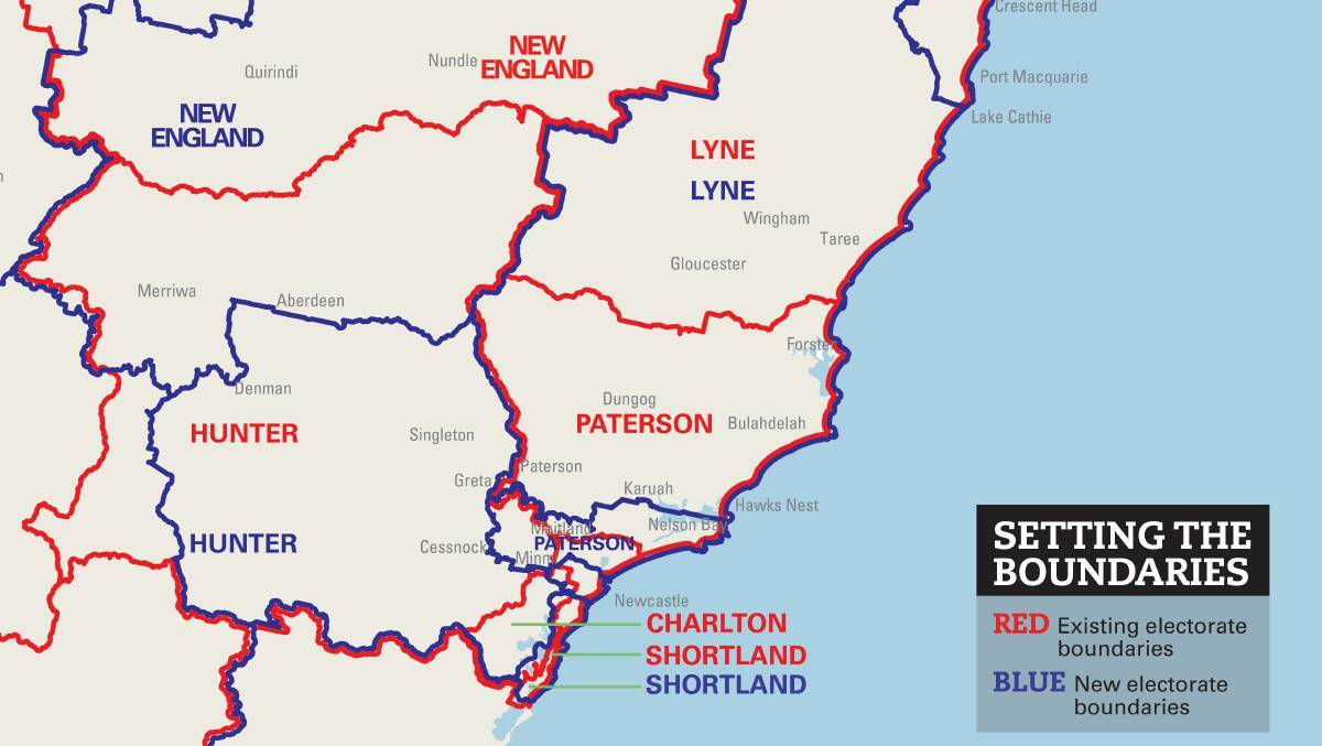 CHANGES: A map showing the old and new federal electorate boundaries.