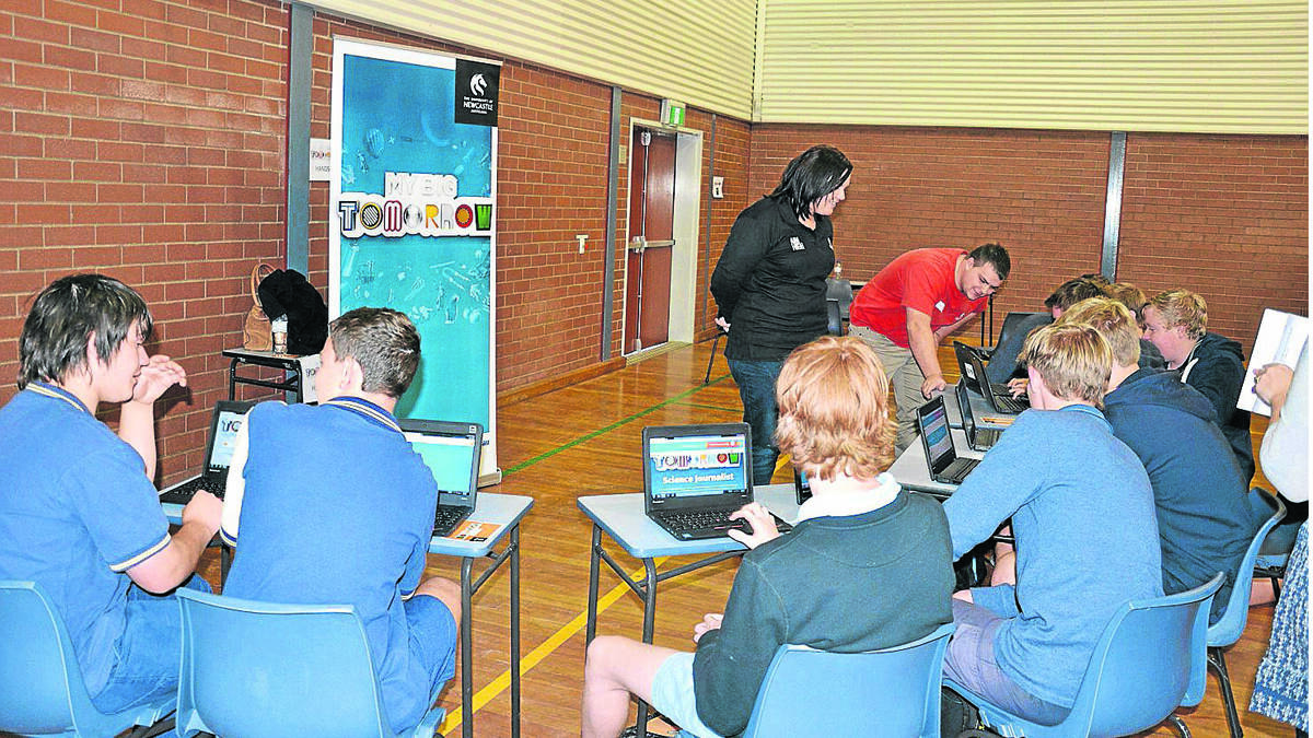 OPTIONS: Kurri High Year 10 students and University of Newcastle representatives at the Speed Careering day.