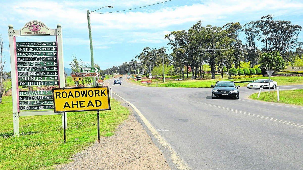 RECONSTRUCTION: Work is now underway on Pokolbin’s McDonalds Road, which was voted third-worst in the Hunter.