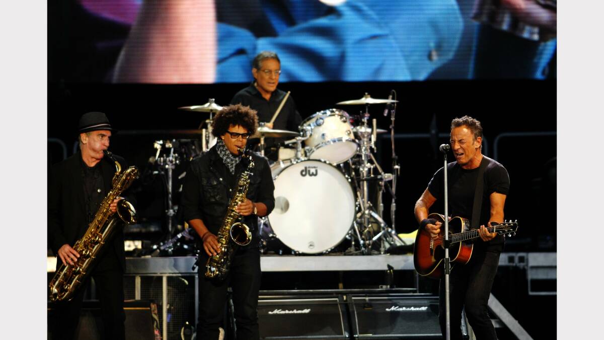 Bruce Springsteen at Hope Estate, Saturday February 22. Pic: Max Mason-Hubers