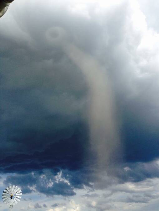 Herald reader Jessie Hall shared this image of the twister. Pic: Jessie Hall