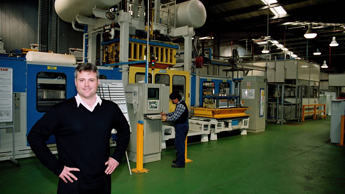 Employee Scott Ostini at the Electrolux factory on an unspecified date. Photo: READ McCARTHY GROUP
