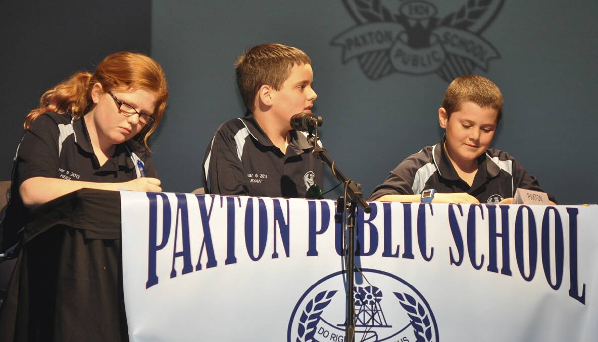 The Paxton team of Heidi Turner, Ryan Dixon and Riley Kuosman.