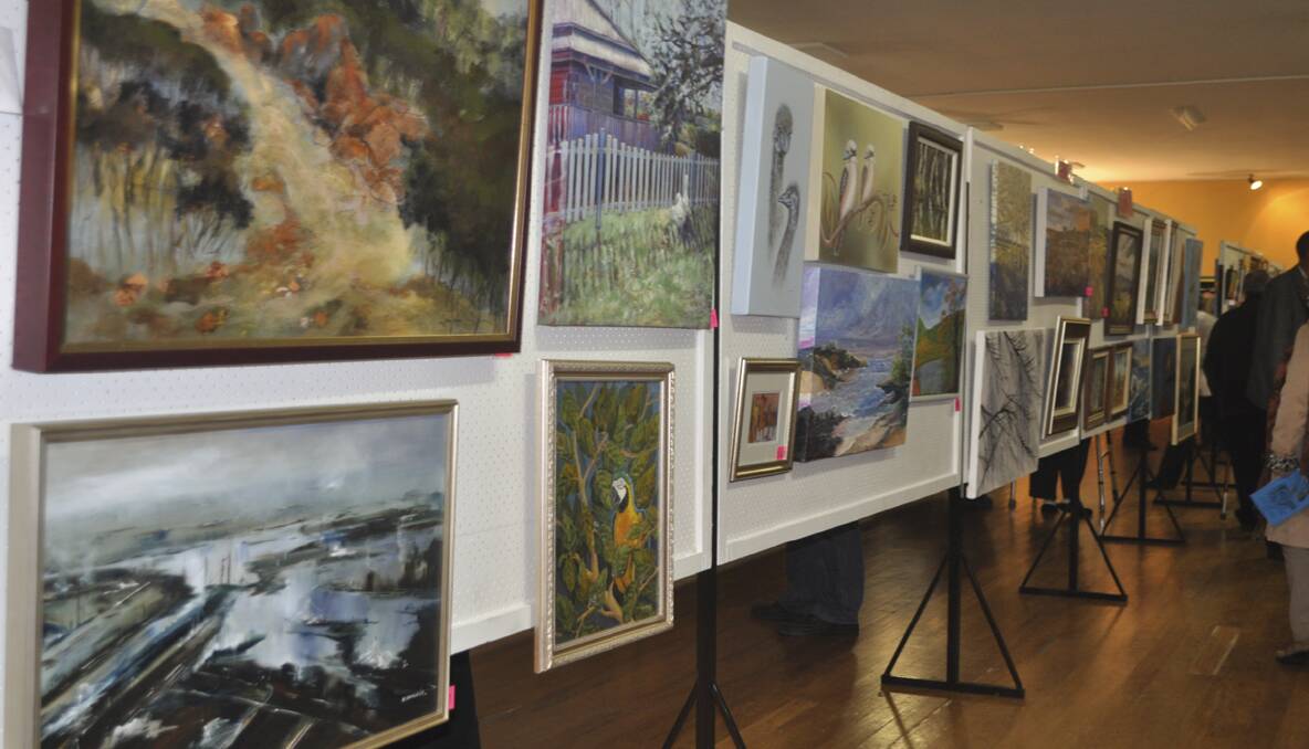 More than 400 entries were recieved in this year's Weston Art Show. 