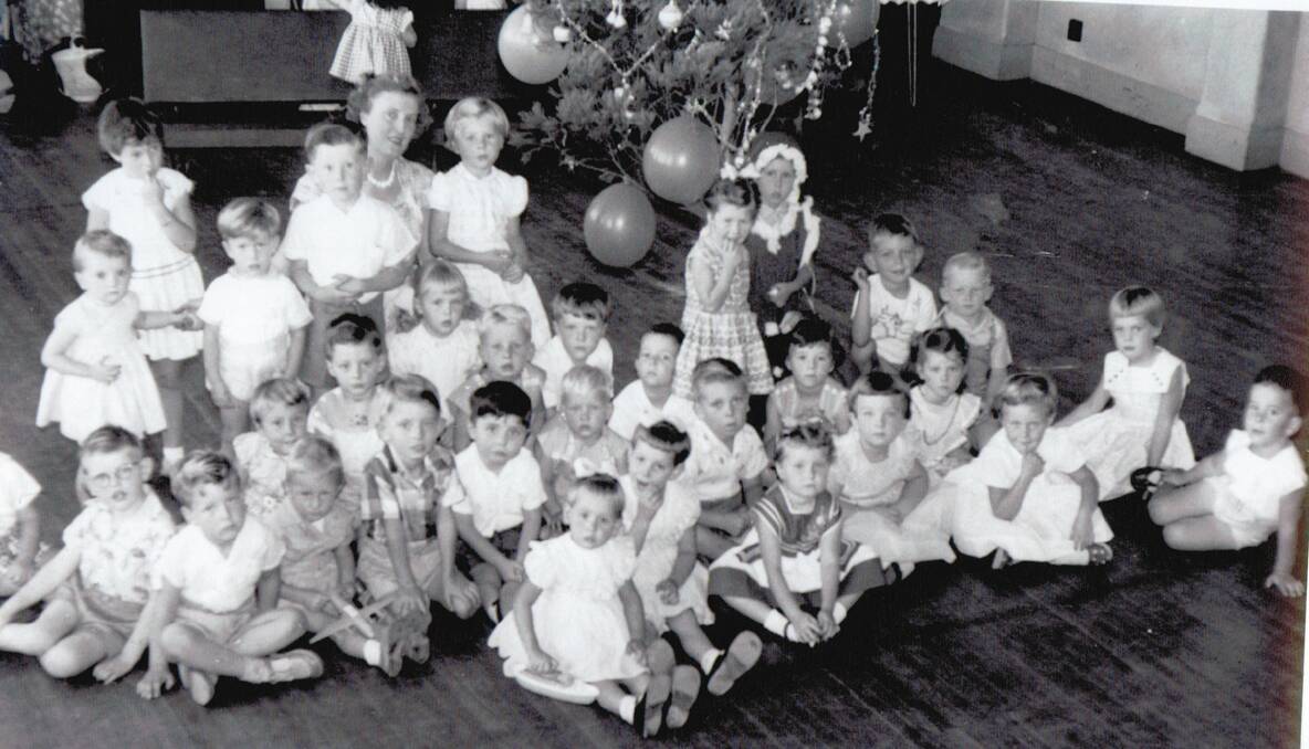 HISTORY: A group of children at Cessnock PCYC in 1958, where the childcare centre was originally based. Do you know anyone in this photo? Call the centre on 4990 2687.  