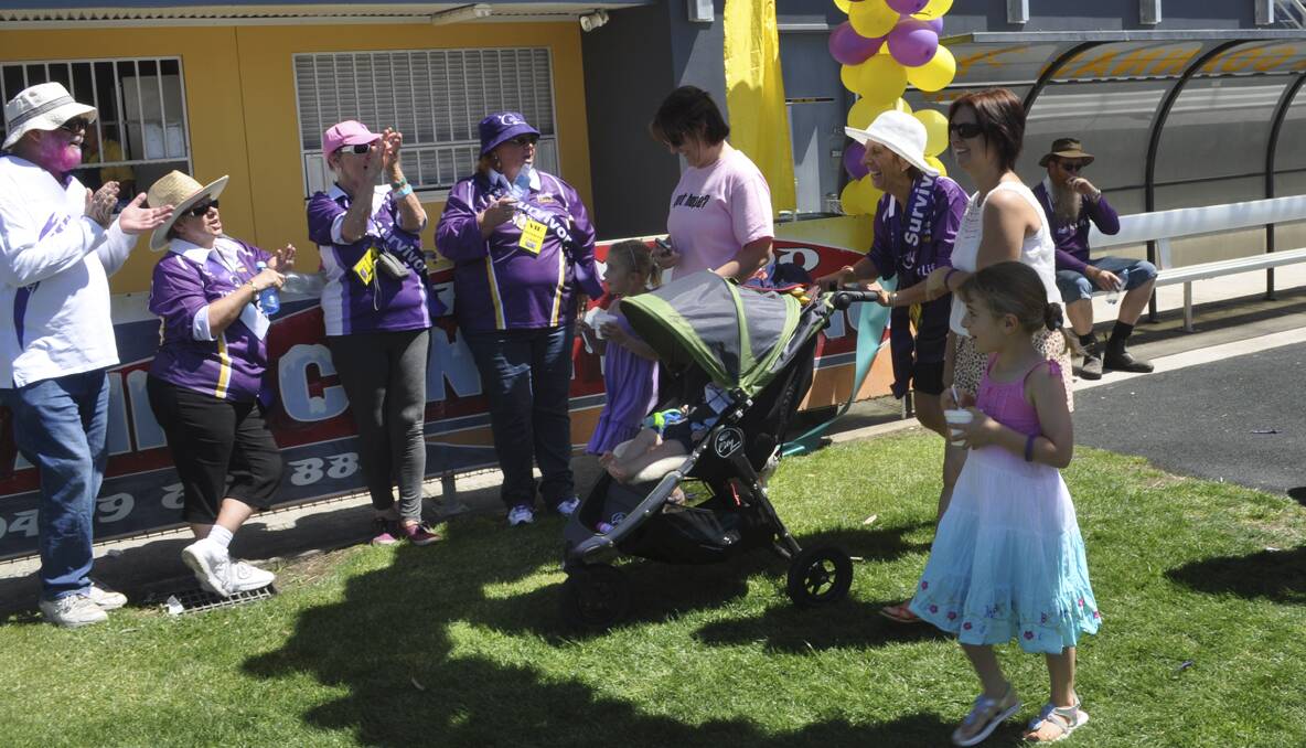 CESSNOCK RELAY FOR LIFE 2013: The relay gets underway and all teams join in. Photo: The Advertiser.