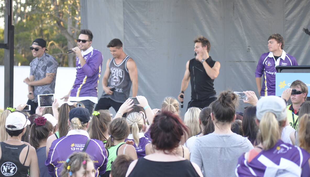 CESSNOCK RELAY FOR LIFE 2013: The Collective performing at Cessnock Relay For Life on October 12, 2013. Photo: The Advertiser.
