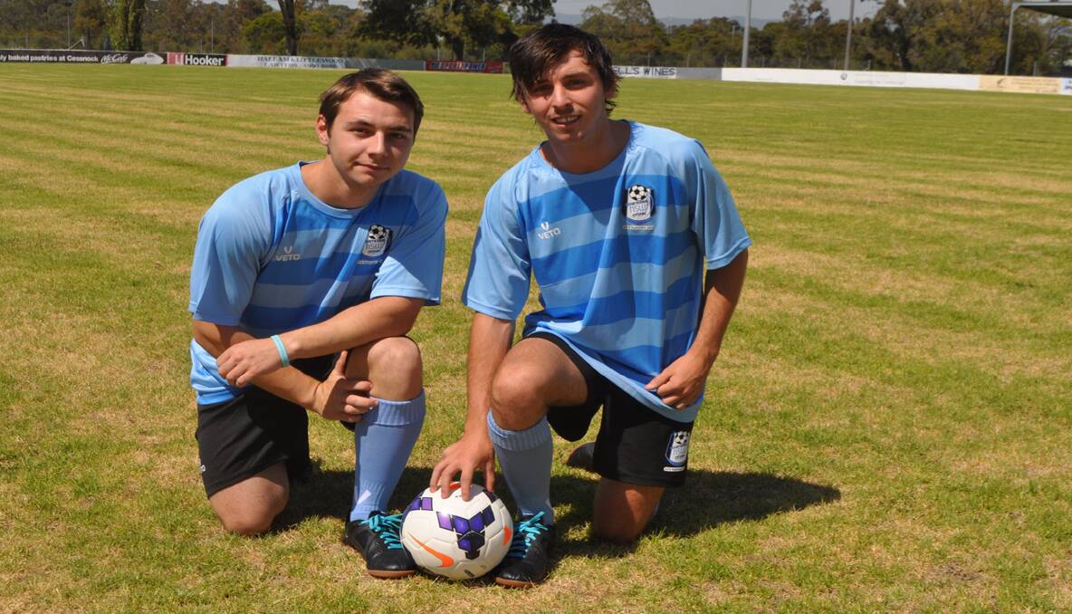 GREAT EXPERIENCE: Brendan Iliffe and Tyson Johnson were in the Northern NSW men’s youth futsal team.