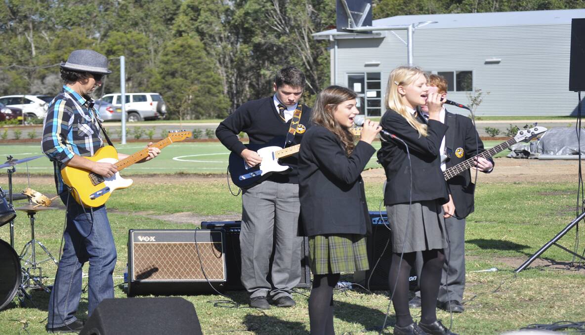 The Senior School band performed on the day. 