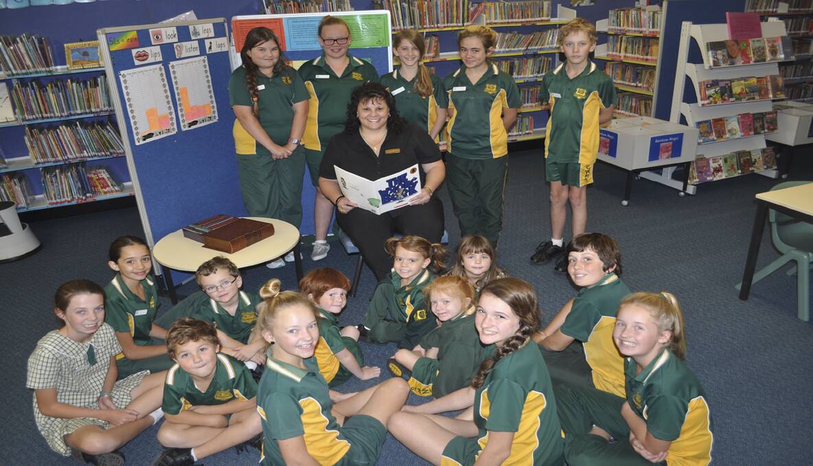WINNER: Cessnock West Public School students with teacher-librarian Jae Rolt, Australia’s Favourite Librarian.
