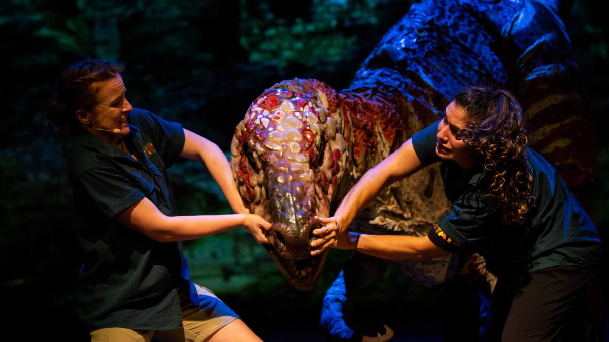 Erth's Prehistoric World puppetry based theatre production comes to CPAC for two shows on Saturday, October 1. Picture supplied.