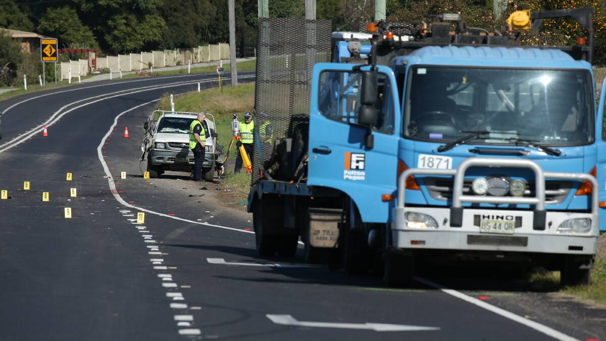 A truck driver has been charged following a fatal incident on Tuesday morning on Cessnock Road. Picture: Simone De Peak.