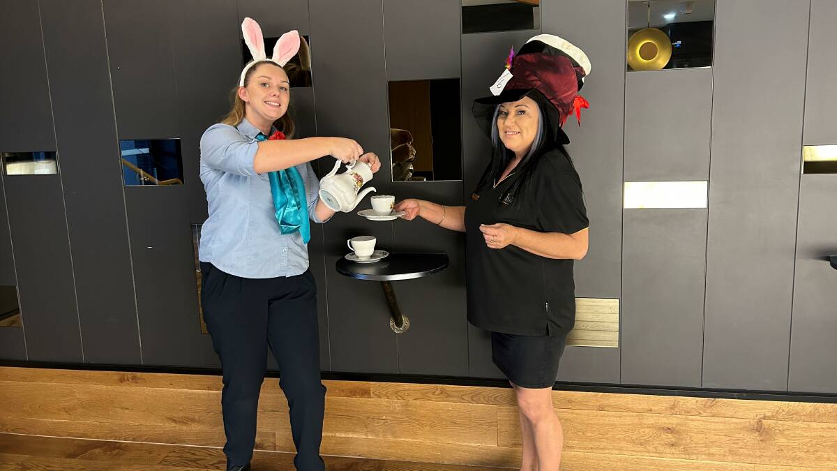 TEA PARTY: Cessnock Leagues Club staff Jacquie Condran (left) and Toni Cooper (right) are looking forward to Australias Biggest Morning Tea on May 25. Picture supplied