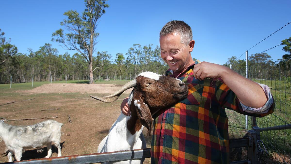 When Todd isn't writing, he is out spending time with his rescue animals on his Hunter Valley property. Pictures by Simone De Peak