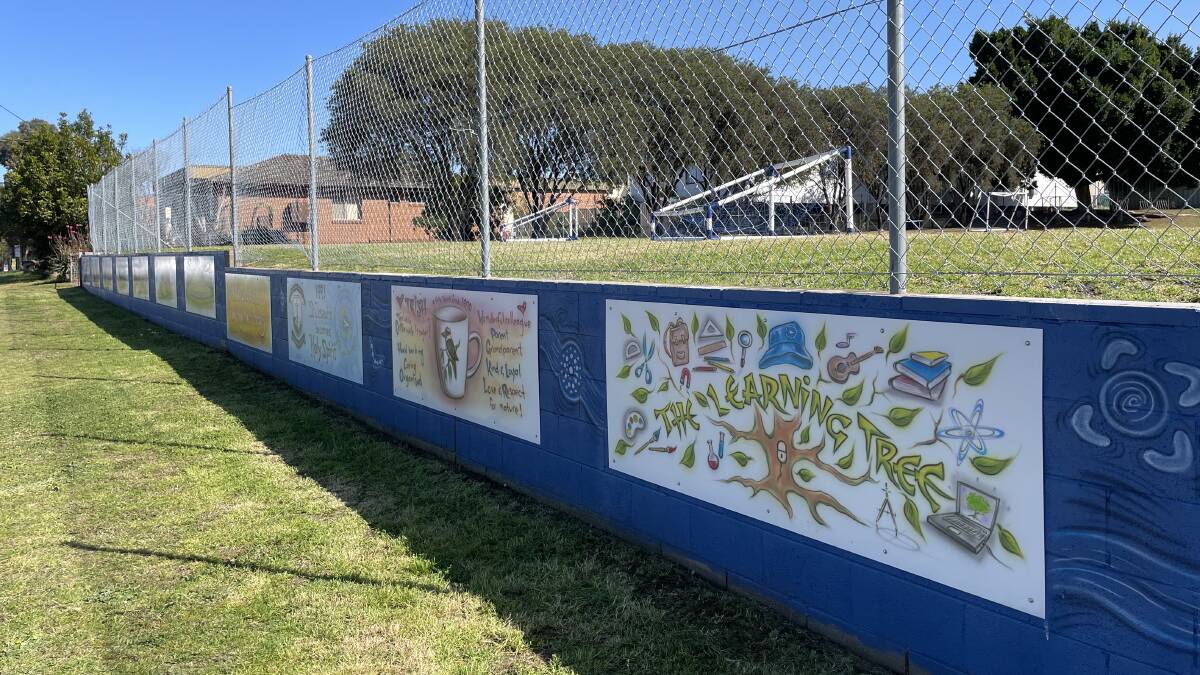 Kurri Kurri's 66th mural unveiled at Holy Spirit Primary School in a grand community event. Pictures by Laura Rumbel 
