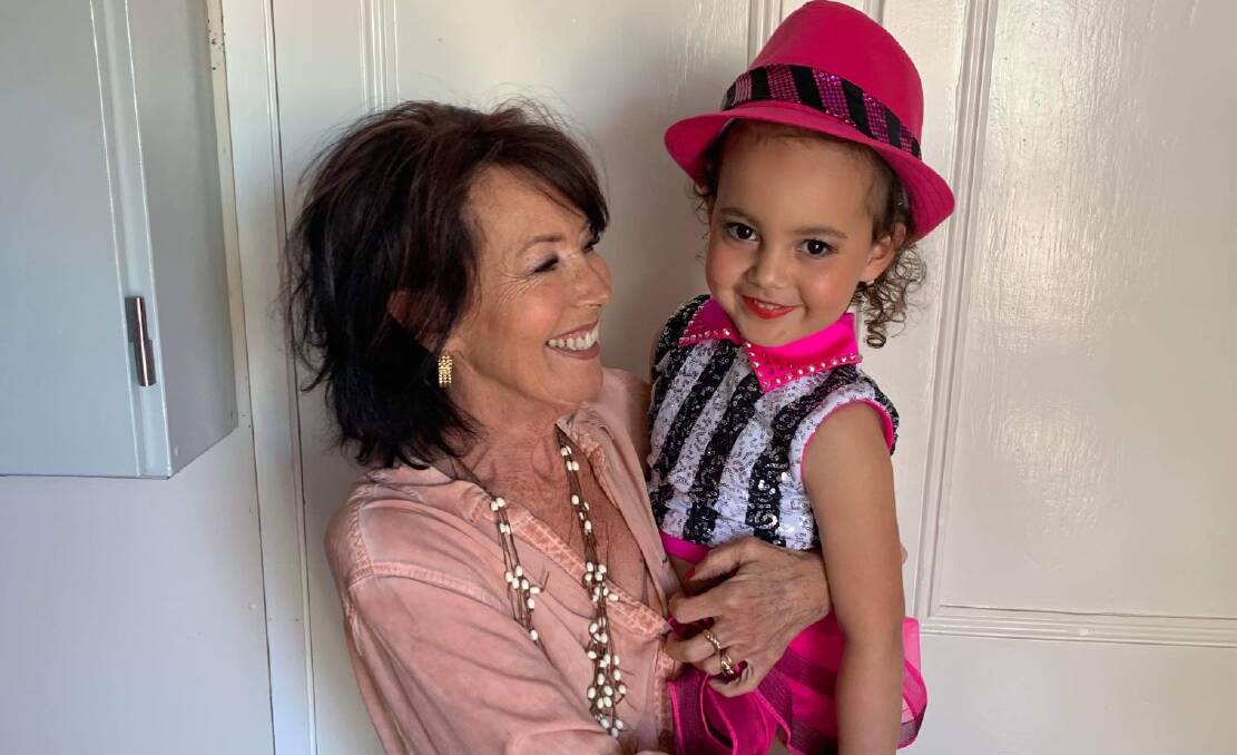 Dance teacher Debbie Rae with her granddaughter Charlotte Burrows. Picture supplied