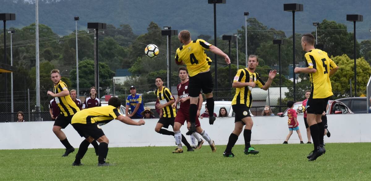 The Cessnock City Hornets against the Singleton Strikers in 2020. The Hornets beat the Strikers 2-1 at Howe Park on Saturday, April 29. Picture file
