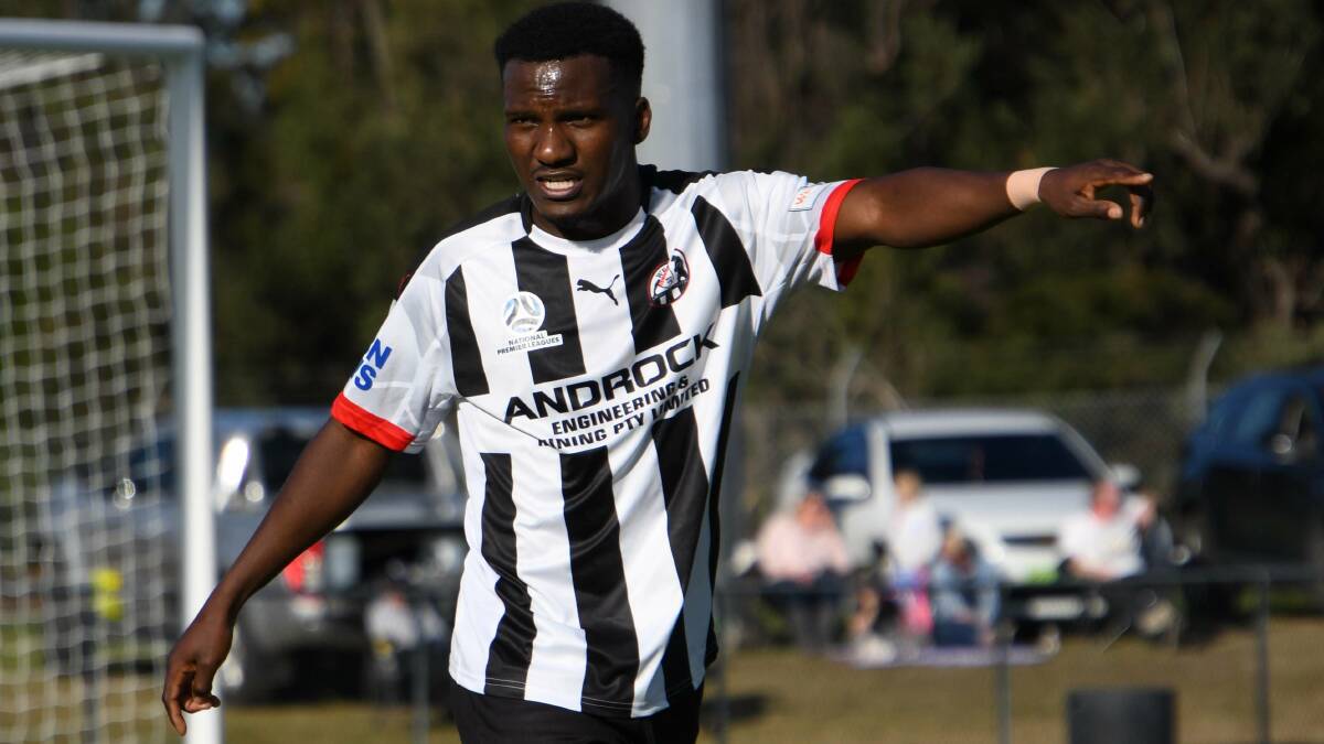 Weston's Aaron Niyonkuru scored a first-half hat-trick as the Bears cruised past Newcastle Olympic on Saturday, June 17. Picture file