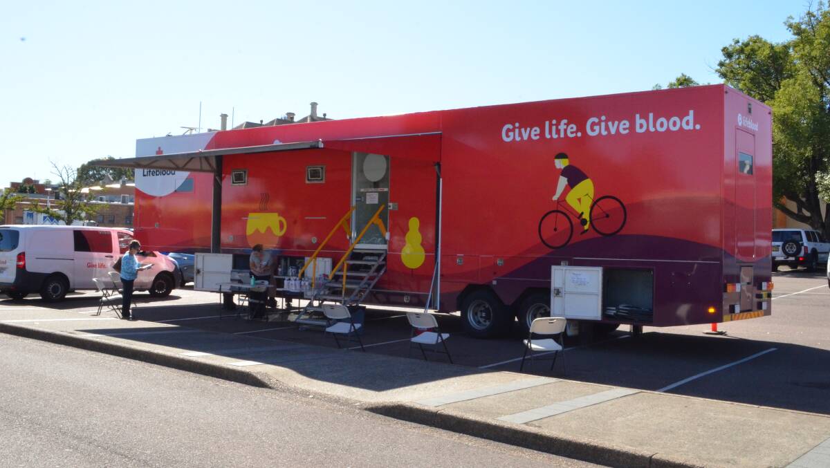 BOOKED OUT: Lifeblood's mobile donor centre will be parked in Cessnock until Thursday, but no appointments are available, and will return in July.