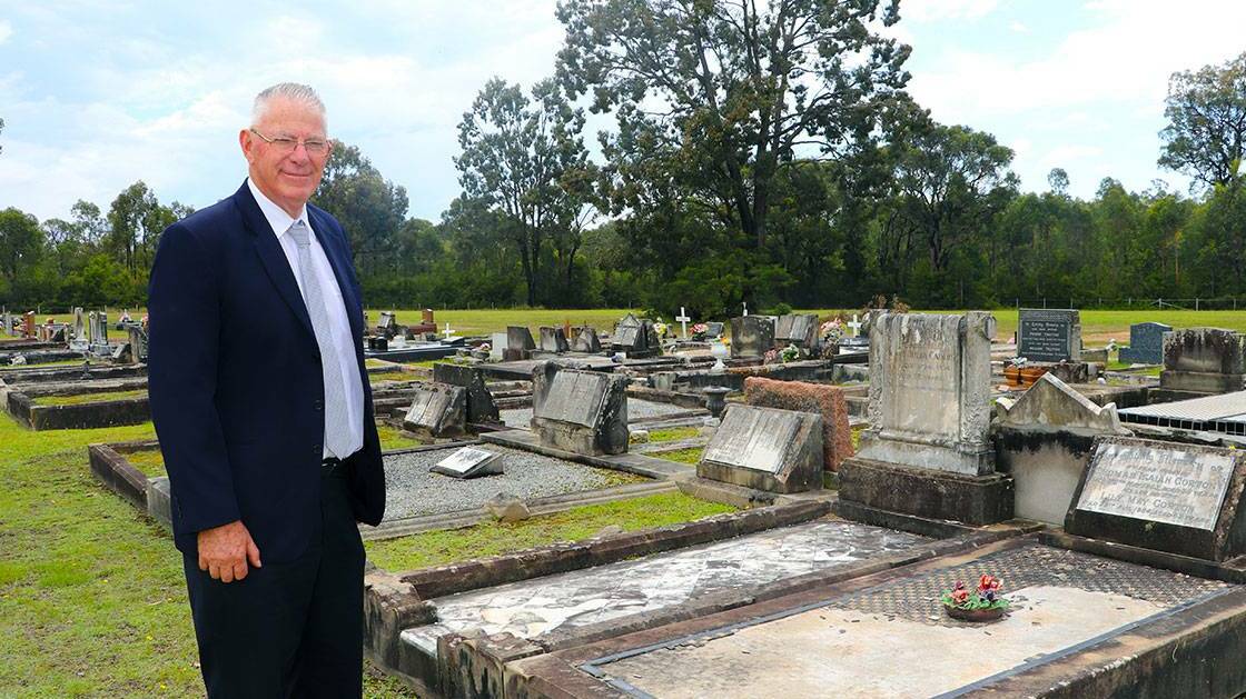 ADOPTED: Mayor Bob Pynsent has thanked the community for their input on Cessnock's Cemeteries Masterplan. Picture: Supplied